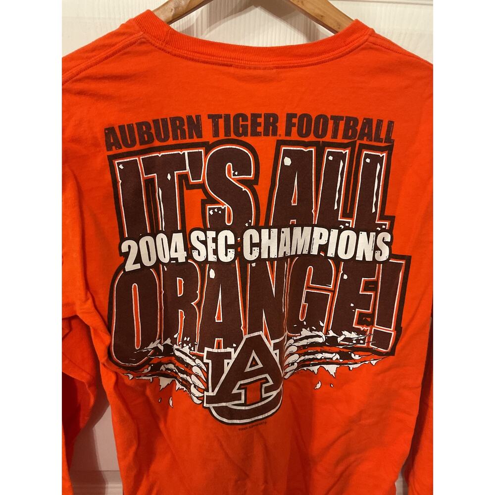 Vintage 2004 Auburn Tigers SEC Champions Hanes Long Sleeve T-Shirt Small - Picture 6 of 7